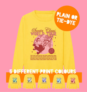 Kids YELLOW Santa World Tour Sweatshirt