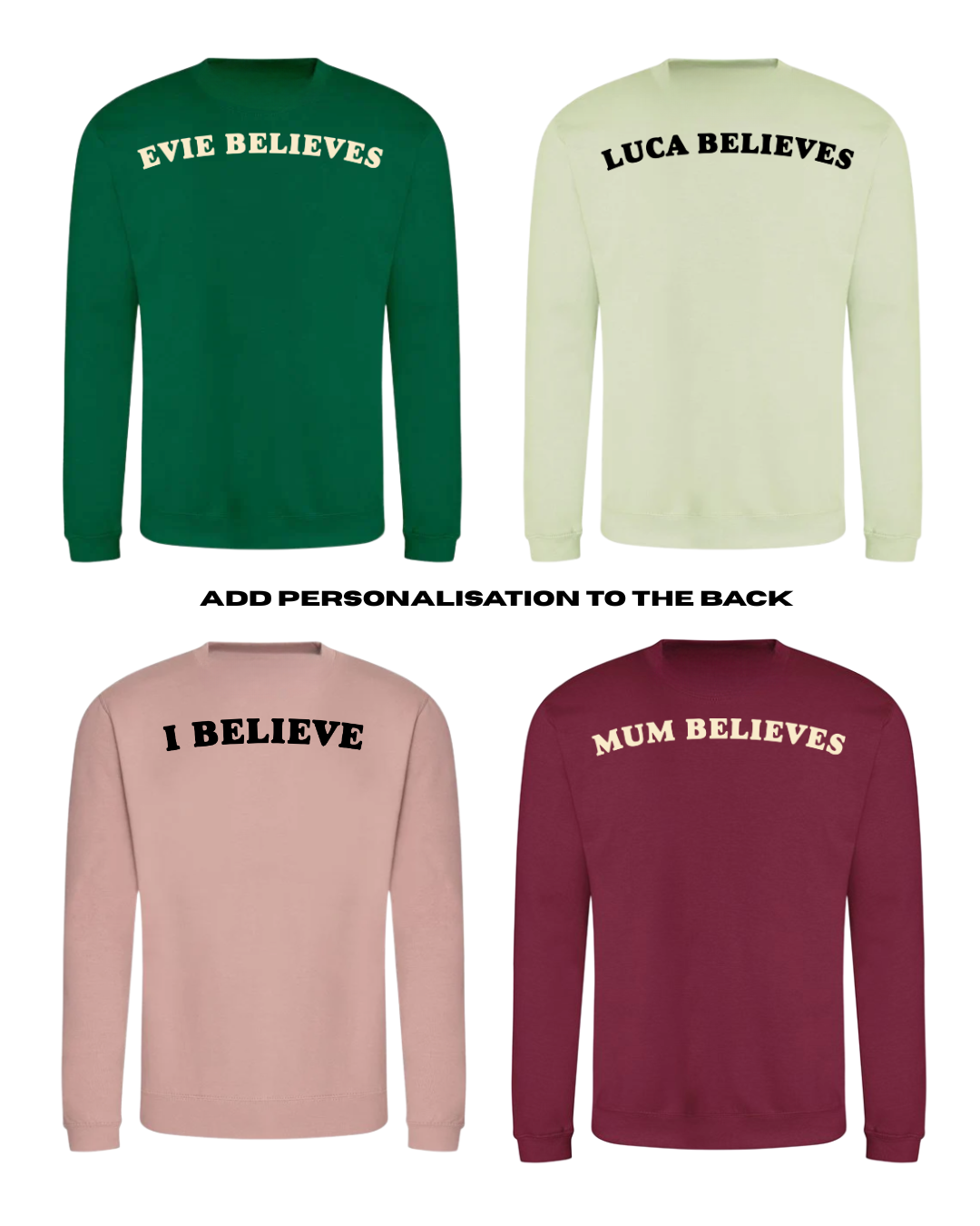 ADULTS Don't Stop Believin' Christmas Jumper  - STANDARD FIT