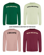 Load image into Gallery viewer, ADULTS Don&#39;t Stop Believin&#39; Christmas Jumper  - STANDARD FIT
