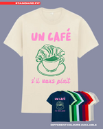 Load image into Gallery viewer, ADULTS Un Cafe TShirt  - STANDARD FIT
