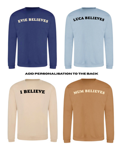 ADULTS Don't Stop Believin' Christmas Jumper  - STANDARD FIT