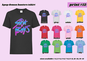 PRINT # 12 KPOP Demon Hunters TShirt