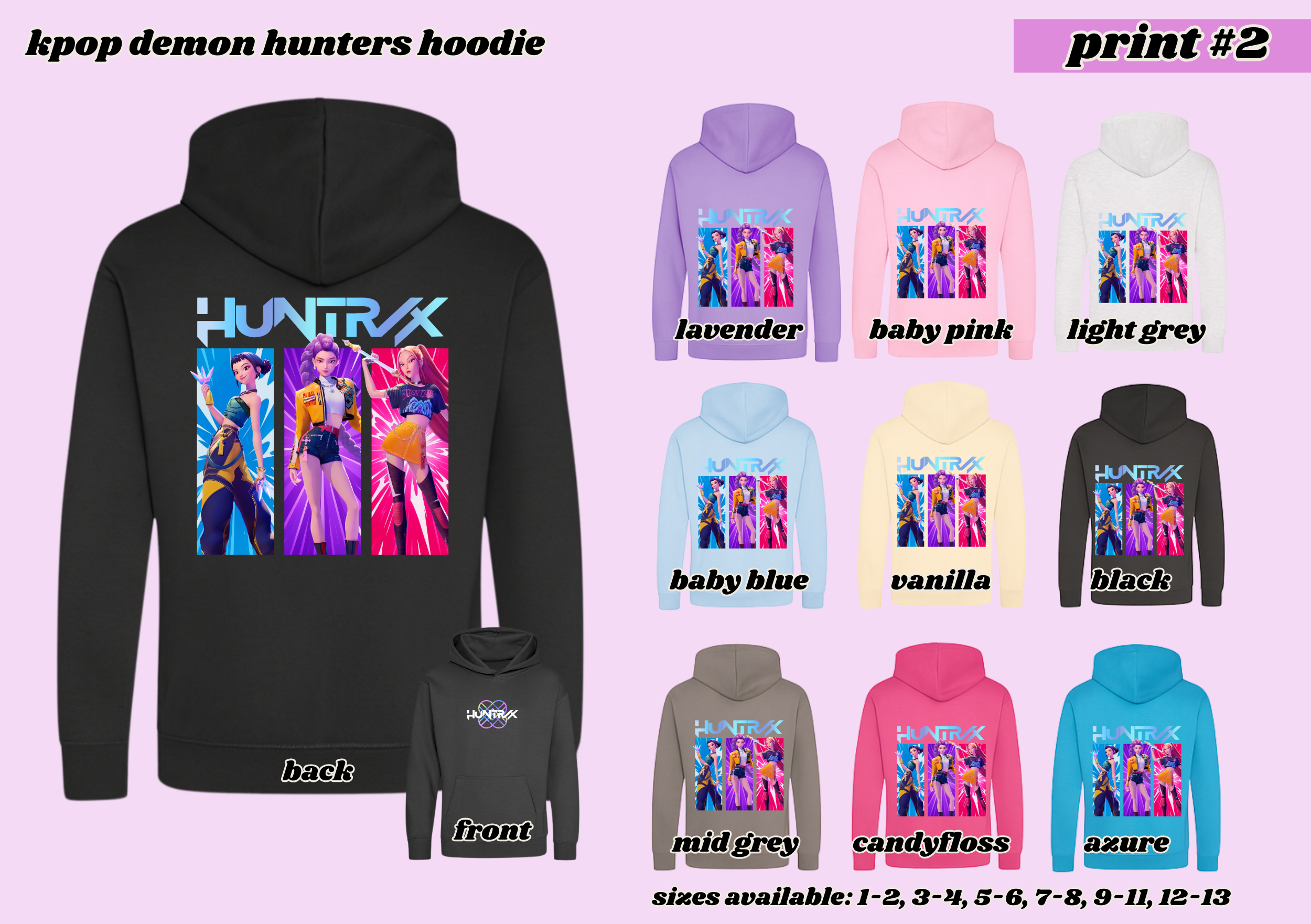 PRINT # 2 KPOP Demon Hunters Hoodie