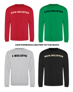 Load image into Gallery viewer, ADULTS Don&#39;t Stop Believin&#39; Christmas Jumper  - STANDARD FIT
