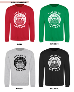 ADULTS Take Me To Lapland Scandi Santa Christmas Jumper  - STANDARD FIT
