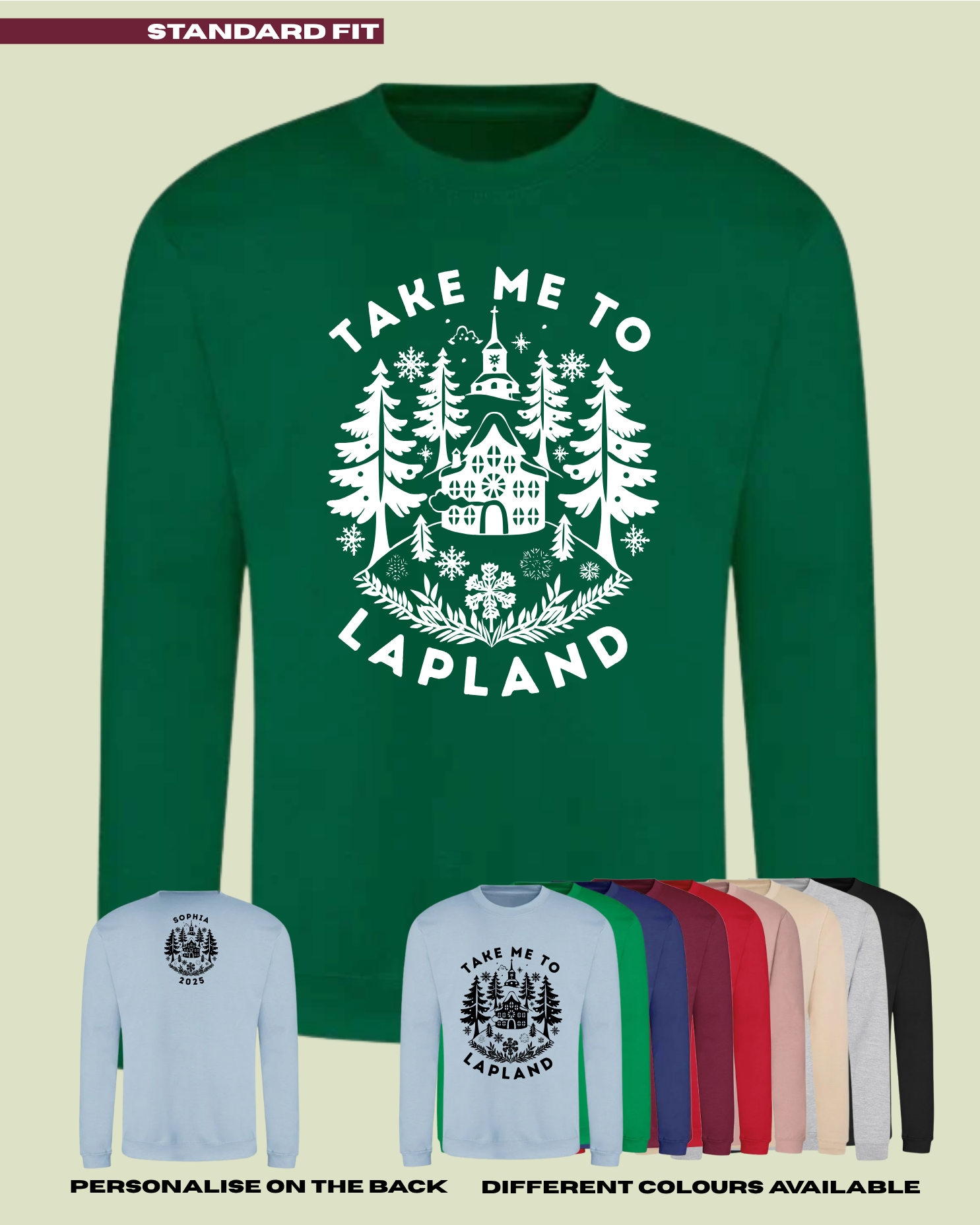 KIDS Take Me To Lapland Woodland Christmas Jumper - STANDARD FIT