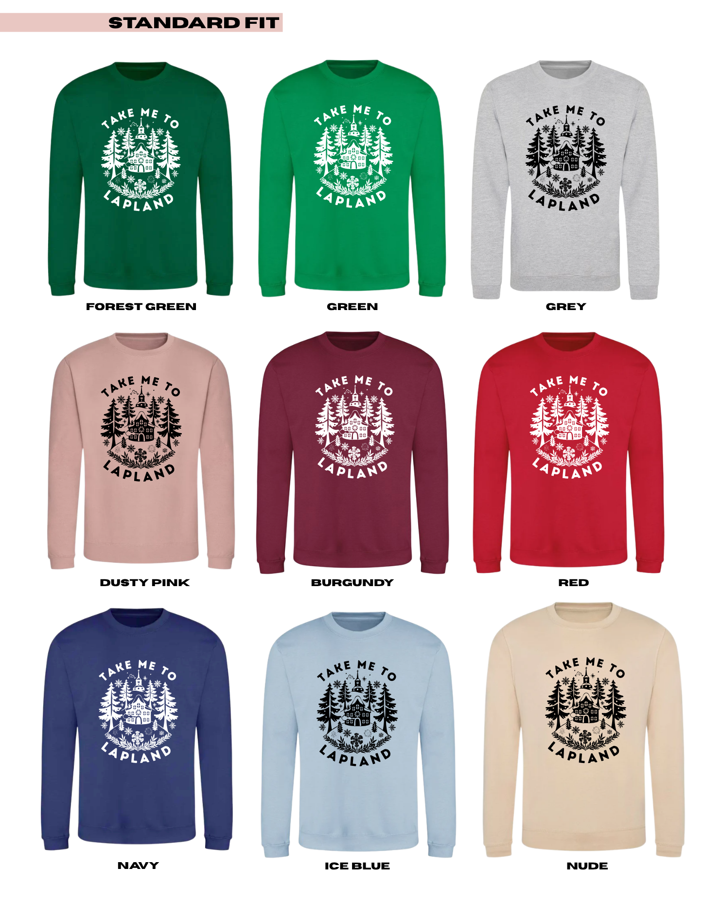 KIDS Take Me To Lapland Woodland Christmas Jumper - STANDARD FIT