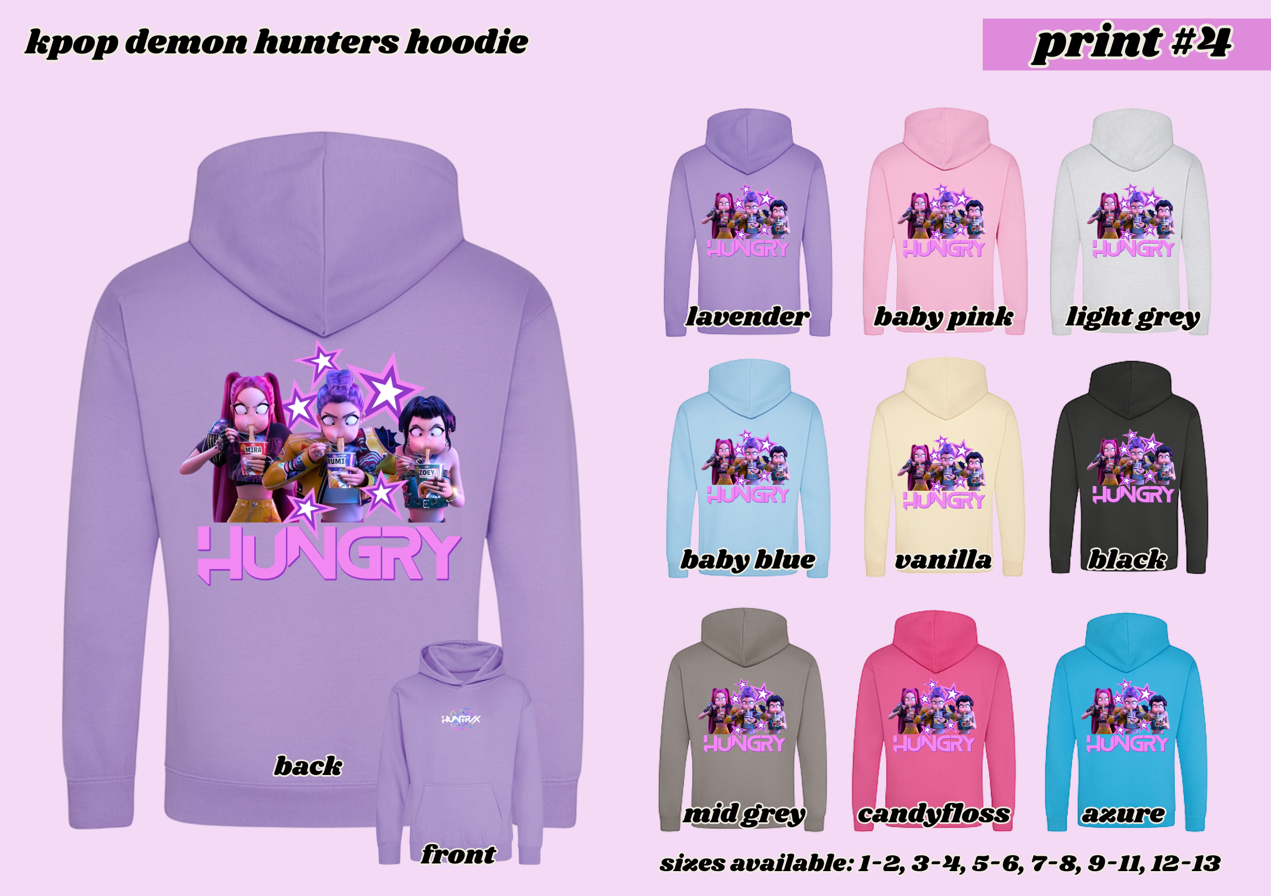 PRINT # 4 KPOP Demon Hunters Hoodie