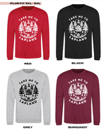 Load image into Gallery viewer, ADULTS Take Me To Lapland Woodland Christmas Jumper  - PLUS FIT
