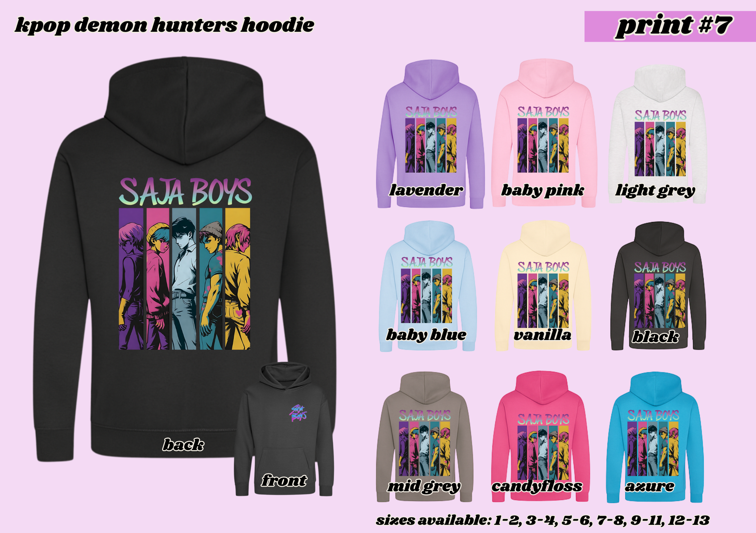 PRINT # 7 KPOP Demon Hunters Hoodie