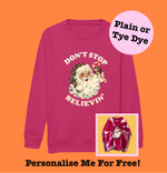 Load image into Gallery viewer, Kids FUSHIA Don’t Stop Believing Sweatshirt
