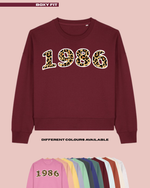 Load image into Gallery viewer, ADULTS Custom Birth Year Jumper - BOXY FIT
