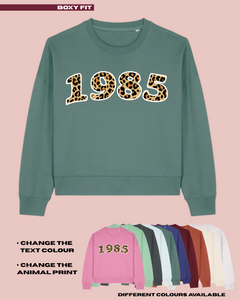 ADULTS Custom Birth Year Jumper - BOXY FIT