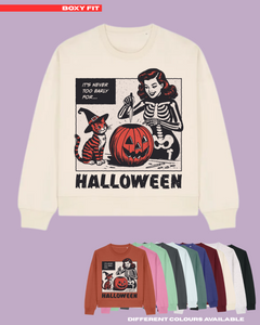 ADULTS Never Too Early For Halloween Jumper - BOXY FIT