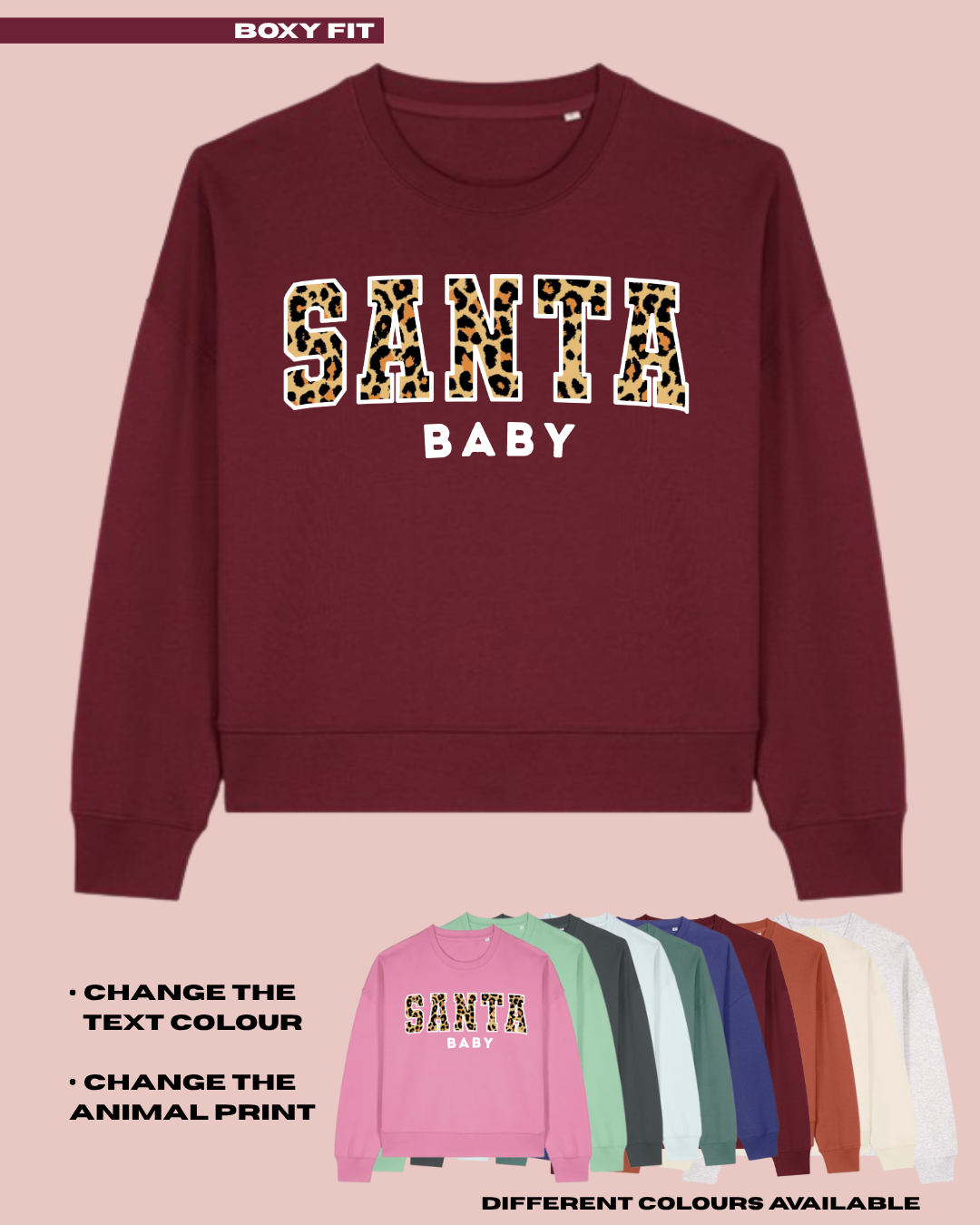 ADULTS Santa Baby Christmas Jumper - BOXY FIT