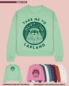ADULTS Take Me To Lapland Scandi Santa Christmas Jumper  - BOXY FIT