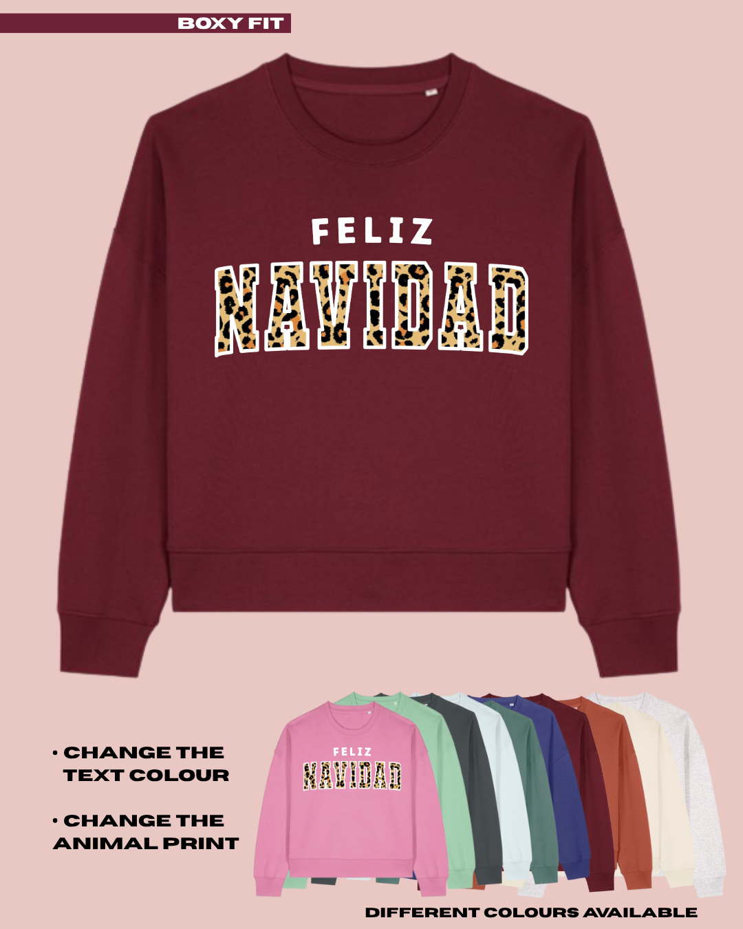 ADULTS Feliz Navidad Christmas Jumper - BOXY FIT