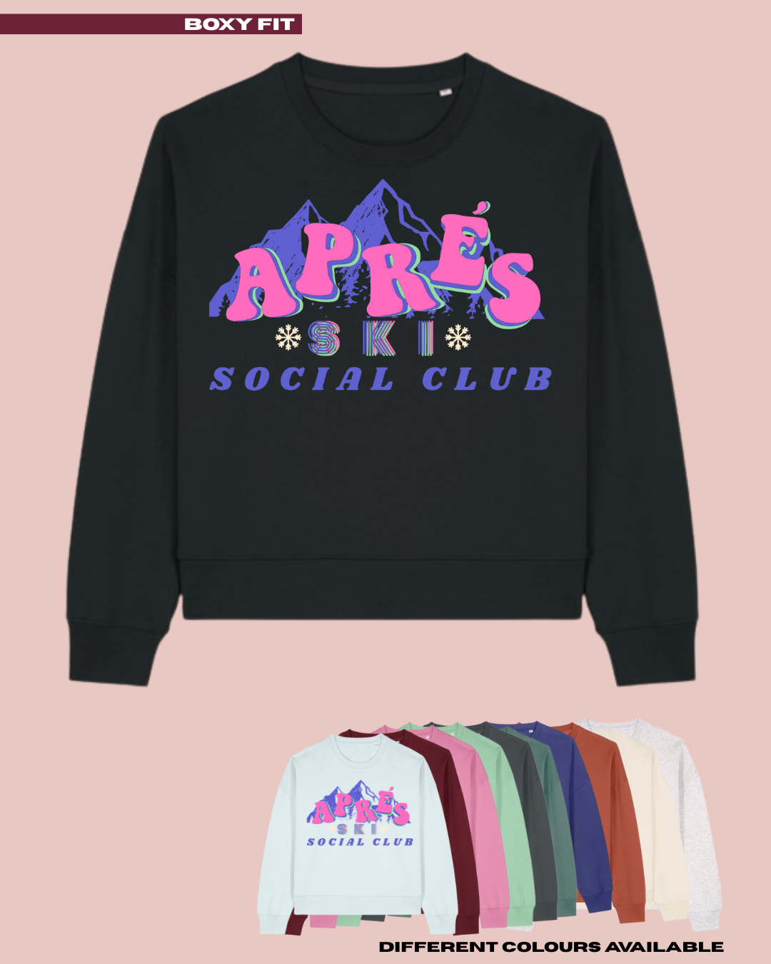 ADULTS Apres Ski Social Club Christmas Jumper - BOXY FIT