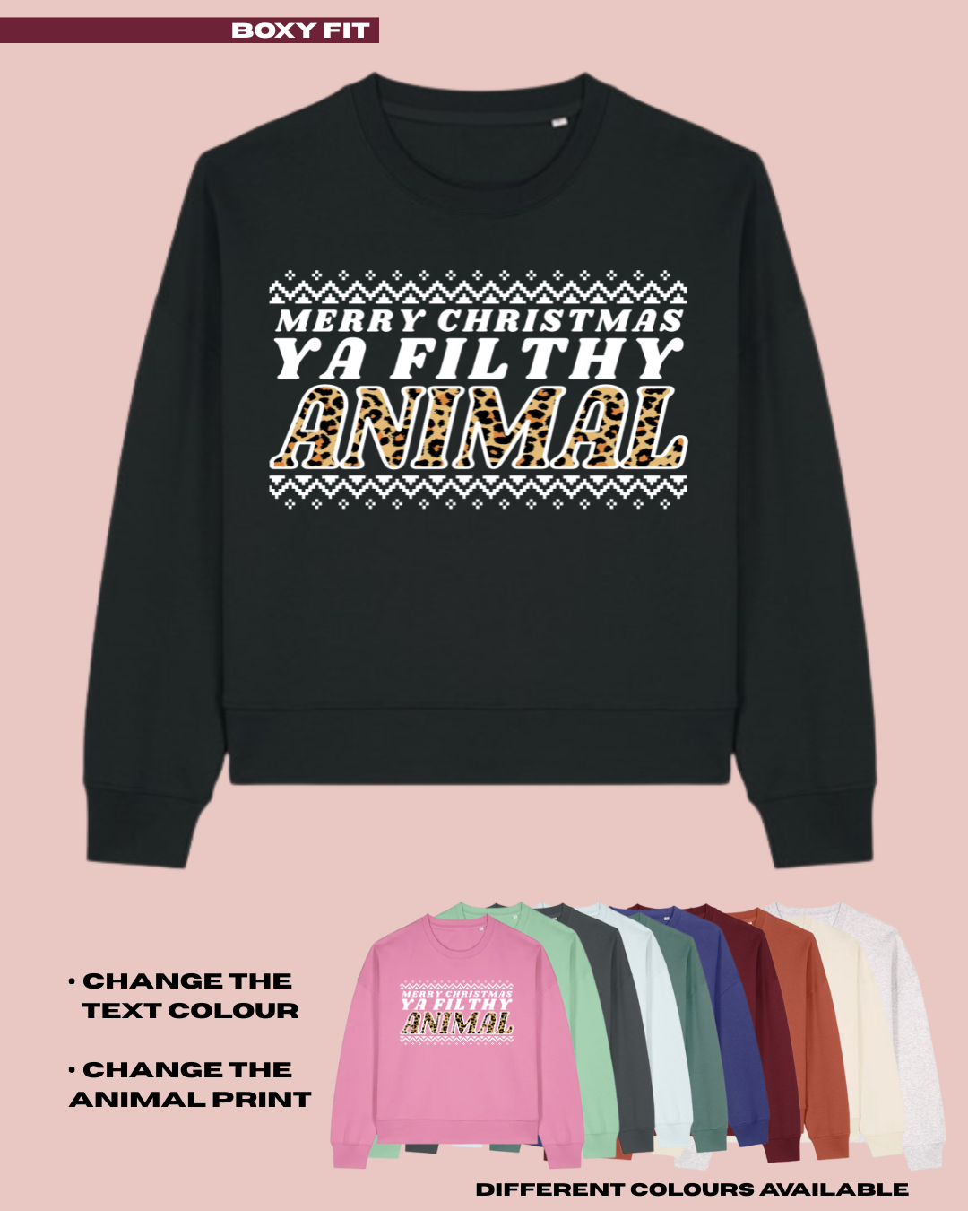 ADULTS Filthy Animal Christmas Jumper - BOXY FIT