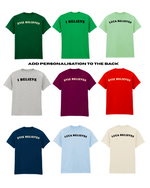 Load image into Gallery viewer, ADULTS Don&#39;t Stop Believin&#39; Christmas TShirt  - STANDARD FIT
