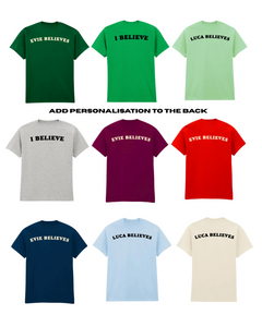 ADULTS Don't Stop Believin' Christmas TShirt  - STANDARD FIT