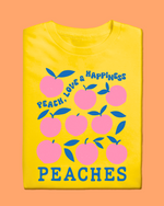 Load image into Gallery viewer, Kids PEACHES SUMMER FRUITS T Shirt
