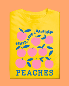 Kids PEACHES SUMMER FRUITS T Shirt