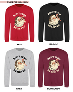 Load image into Gallery viewer, ADULTS Don&#39;t Stop Believin&#39; Christmas Jumper  - PLUS FIT
