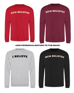 Load image into Gallery viewer, ADULTS Don&#39;t Stop Believin&#39; Christmas Jumper  - PLUS FIT
