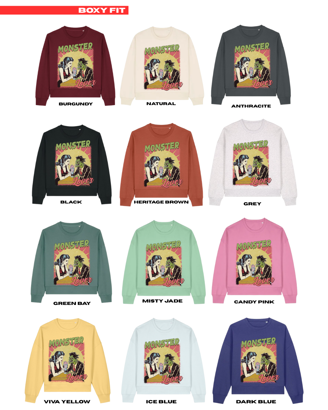 ADULTS Monster Lover Jumper - BOXY FIT