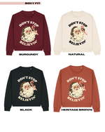 Load image into Gallery viewer, ADULTS Don&#39;t Stop Believin&#39; Christmas Jumper  - BOXY FIT
