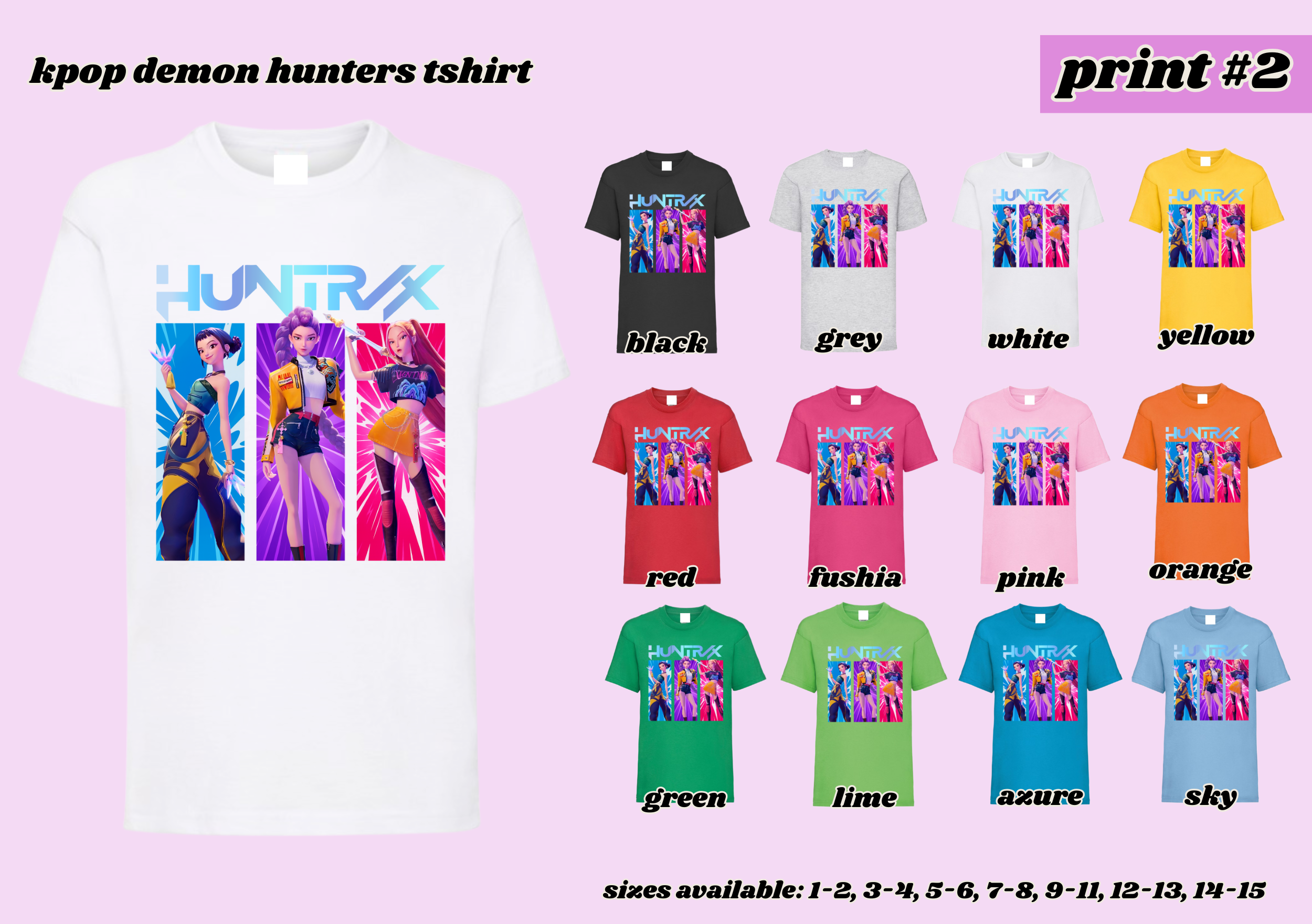 PRINT # 2 KPOP Demon Hunters TShirt