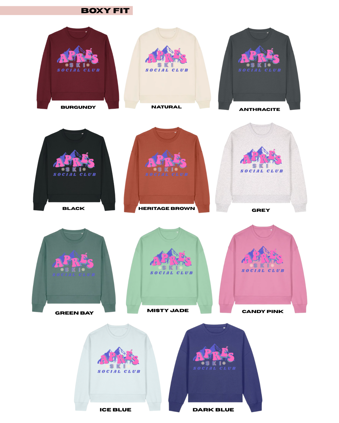 ADULTS Apres Ski Social Club Christmas Jumper - BOXY FIT