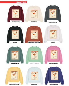 ADULTS Pumpkin Spice Martini Jumper - BOXY FIT