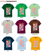 Load image into Gallery viewer, Adults LES FLEURS #3 Abstract Floral TShirt

