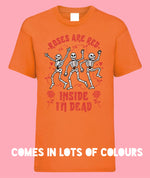 Load image into Gallery viewer, Kids ROSES ARE RED INSIDE I’M DEAD T Shirt
