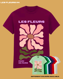 Adults LES FLEURS #4 Abstract Floral TShirt