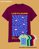 Load image into Gallery viewer, Adults LES FLEURS #5 Abstract Floral TShirt
