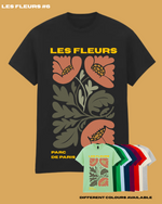 Load image into Gallery viewer, Adults LES FLEURS #6 Abstract Floral TShirt
