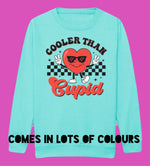 Load image into Gallery viewer, Adults COOLER THAN CUPID Cute Retro Sweatshirt
