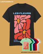 Load image into Gallery viewer, Adults LES FLEURS #7 Abstract Floral TShirt
