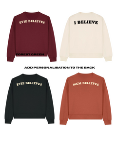 ADULTS Don't Stop Believin' Christmas Jumper  - BOXY FIT