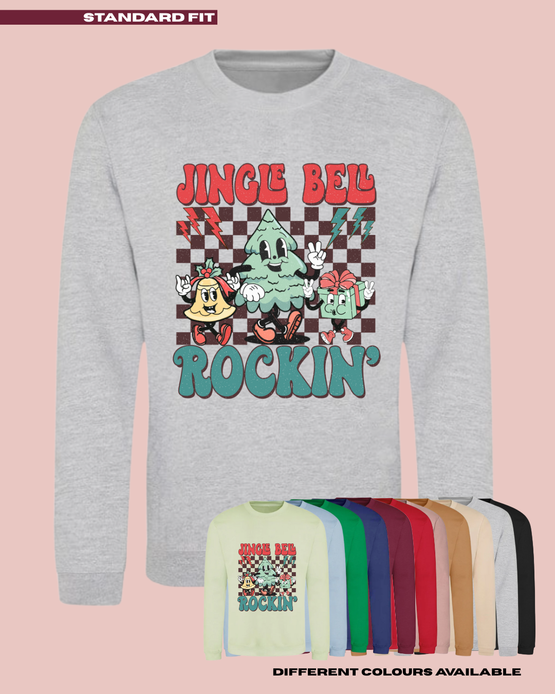 ADULTS Jingle Bell Rockin' Christmas Jumper - STANDARD FIT
