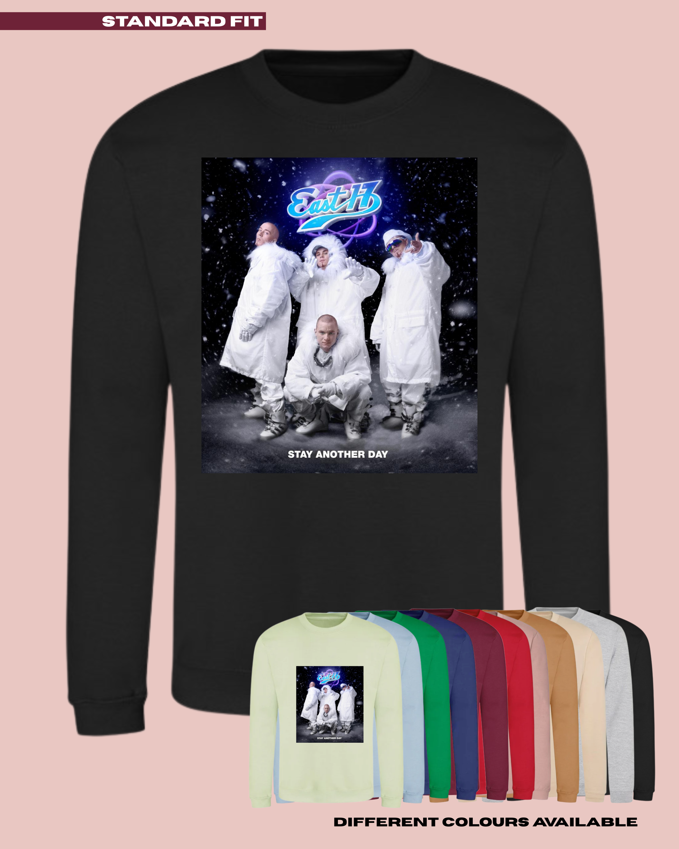 ADULTS East17 Stay Another Day Christmas Jumper - STANDARD FIT