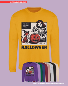 ADULTS Never Too Early For Halloween Jumper - STANDARD FIT