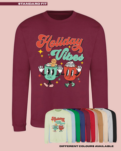 ADULTS Holiday Vibes Christmas Jumper - STANDARD FIT