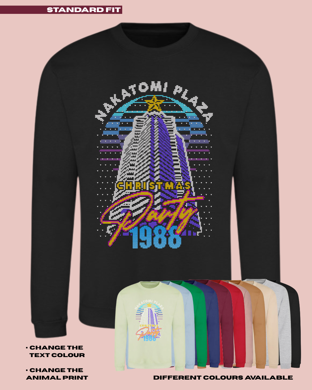 ADULTS Nakatomi Tower Christmas Jumper - PLUS FIT