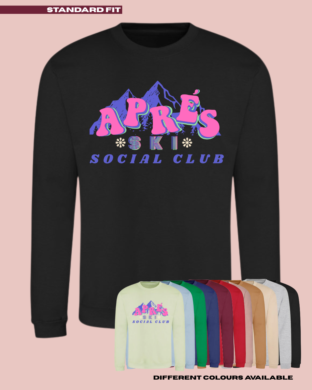 ADULTS Apres Ski Social Club Christmas Jumper - STANDARD FIT