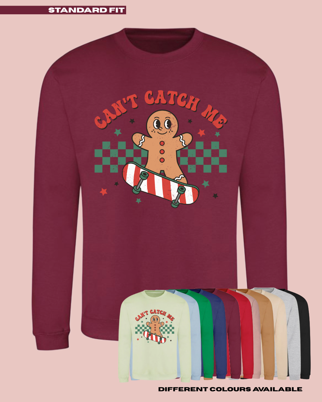 ADULTS Can't Catch Me Christmas Jumper - STANDARD FIT
