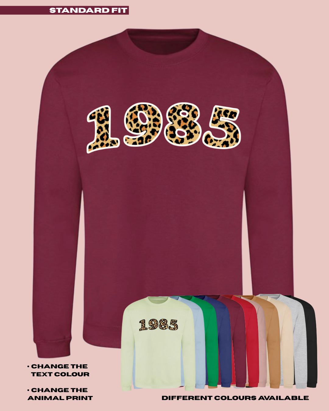 ADULTS Custom Birth Year Jumper - STANDARD FIT